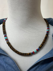 Tiger Eyes Bead Necklace