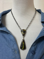 Black Jack 2 Stone Necklace