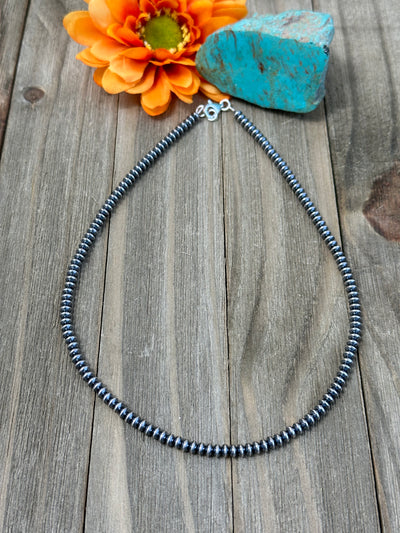 20" 4MM Rondelle Sterling Pearls