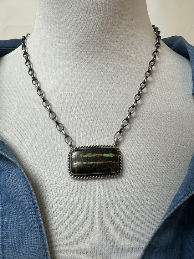 Black Jack Square Necklace