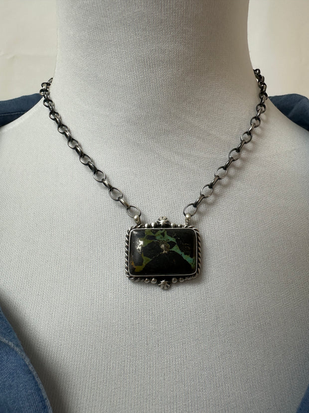 Black Jack Square Necklace