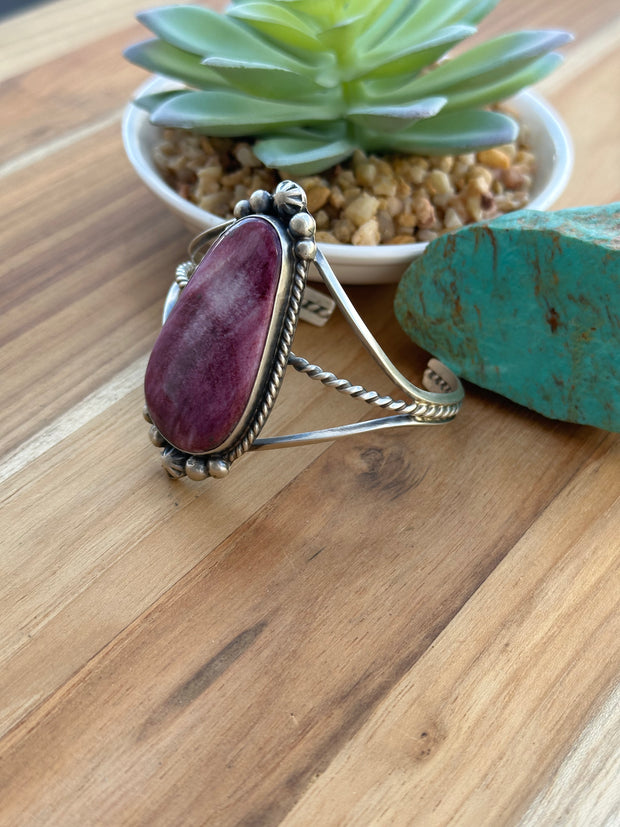 Purple Single Stone Cuff