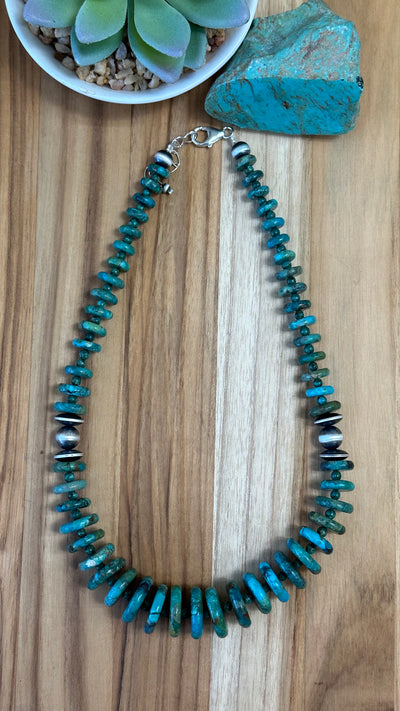 20" Turquoise Chip Necklace