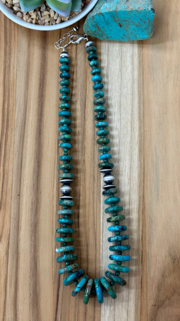20" Turquoise Chip Necklace