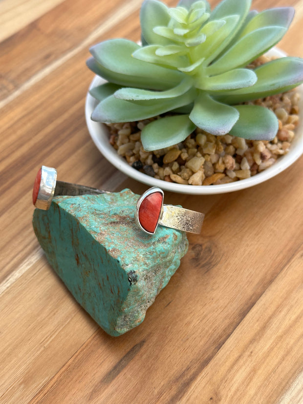 Coral 2 Stone Open Face Cuff