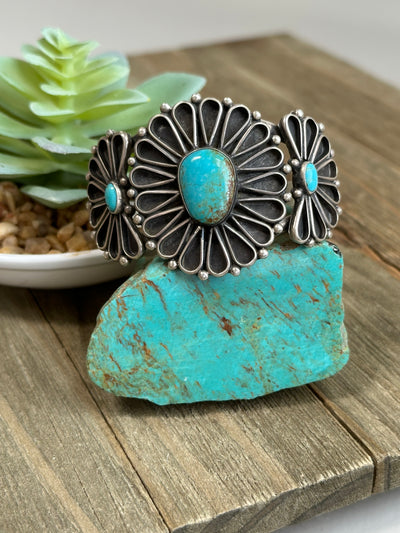 Sterling Silver and Turquoise Cuff