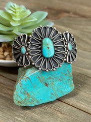 Sterling Silver and Turquoise Cuff