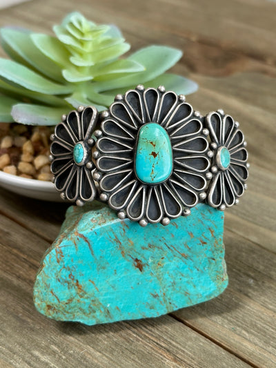 Sterling Silver and Turquoise Cuff