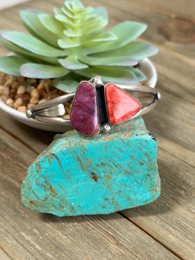 Spiny 2 Stone Cuff