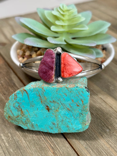 Spiny 2 Stone Cuff