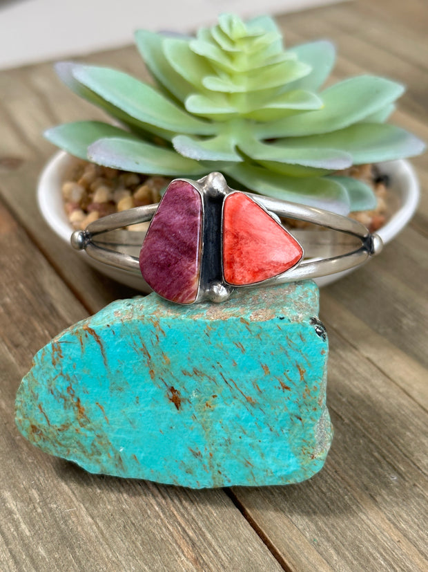 Spiny 2 Stone Cuff