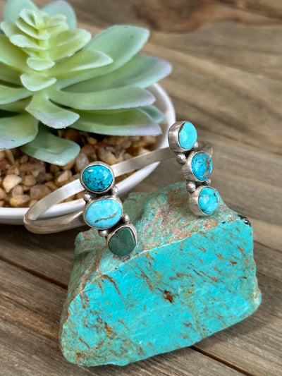 Reverse Turquoise Cuff