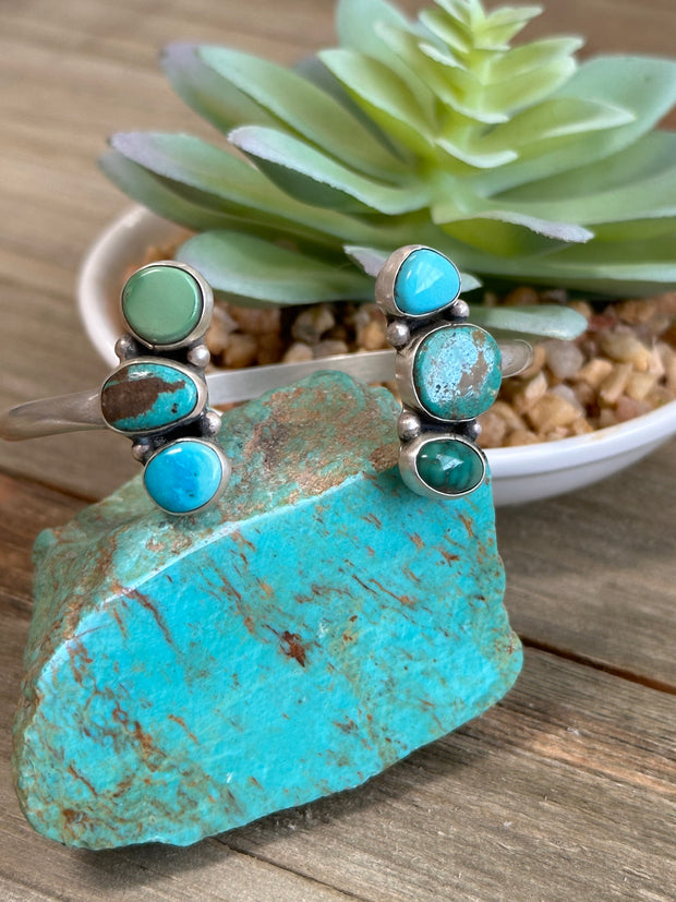 Reverse Turquoise Cuff