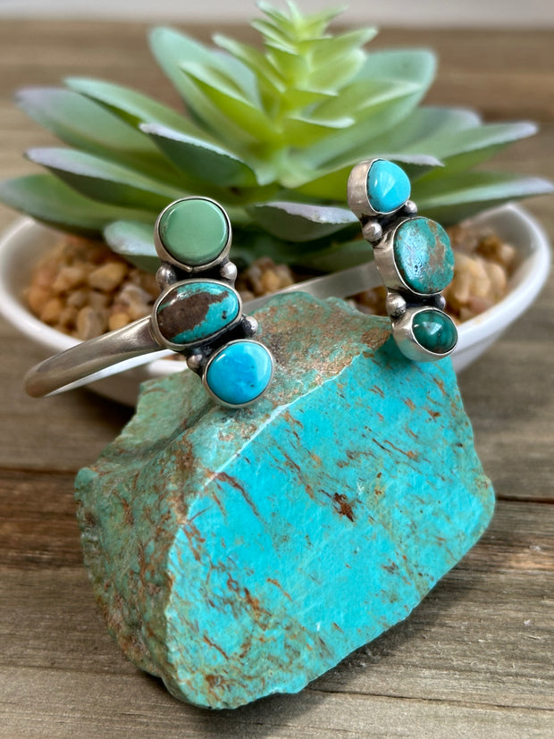 Reverse Turquoise Cuff