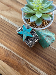 Kingman Turquoise Sunshine Reeves Star Bracelet