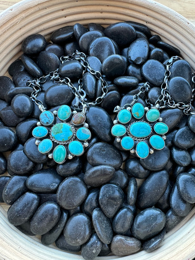 Kingman Cluster Necklace