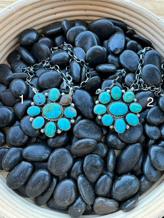 Kingman Cluster Necklace