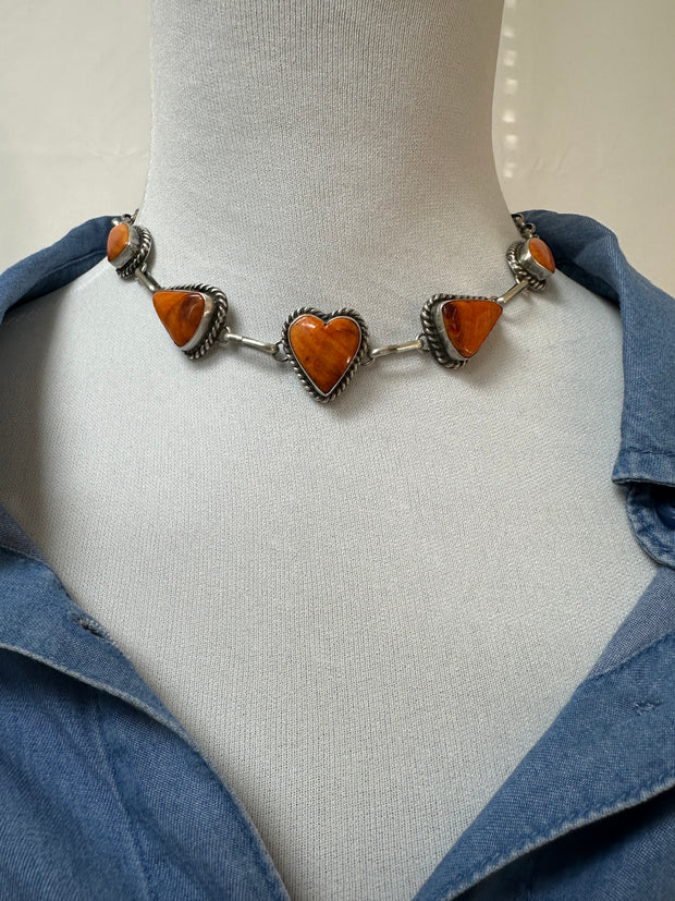 Spiny Heart Pendant Necklace