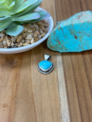 Kingman Turquoise Heart Pendant