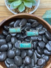 Kingman Turquoise Bar Necklace