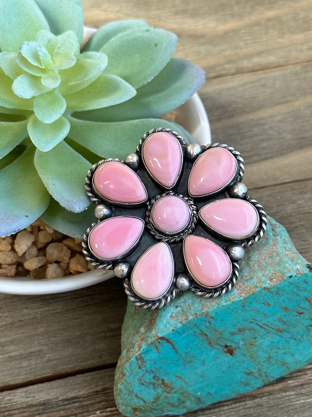 Pink "Cotton Candy" Cluster Ring