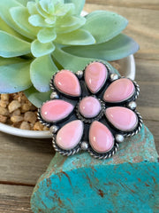 Pink "Cotton Candy" Cluster Ring