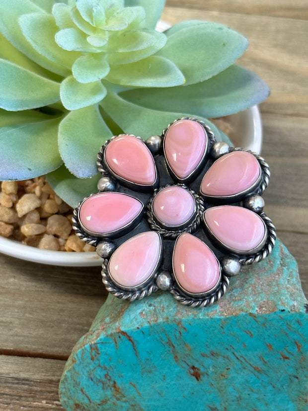 Pink "Cotton Candy" Cluster Ring
