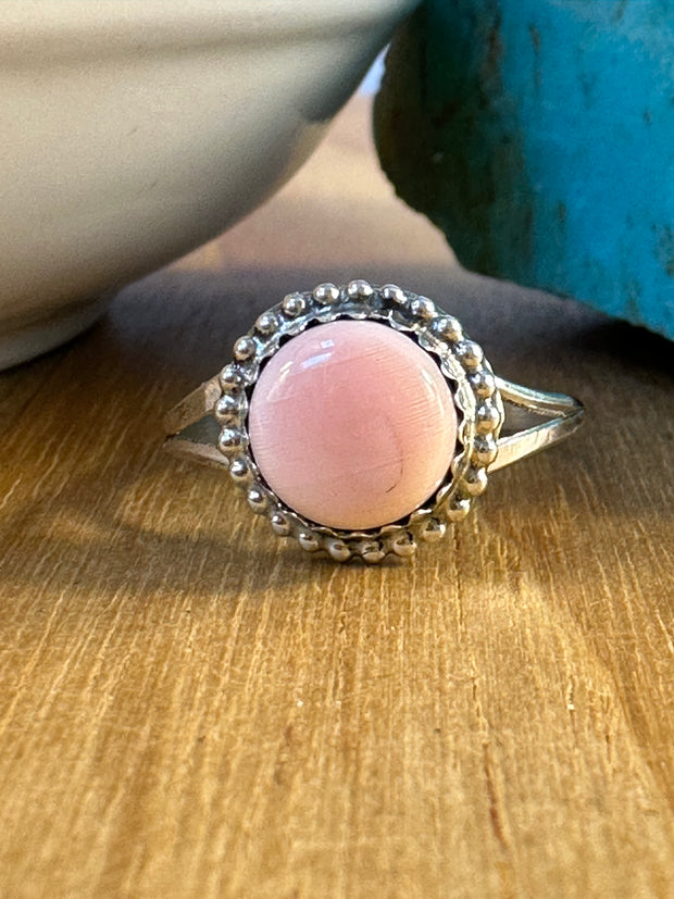 Pink Conch Stone Rings