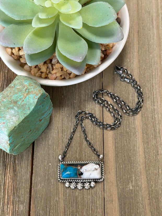 Kingman Crush Bar Necklace