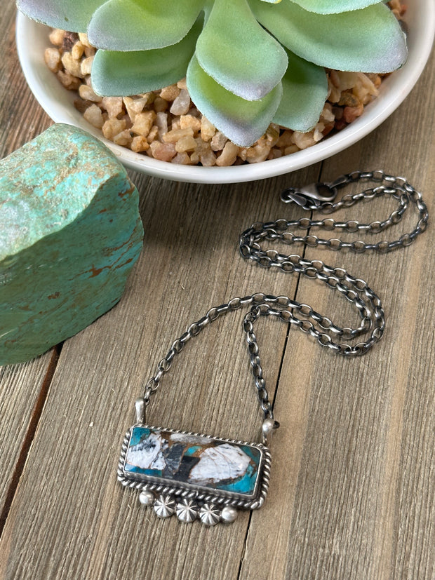 Kingman Crush Bar Necklace