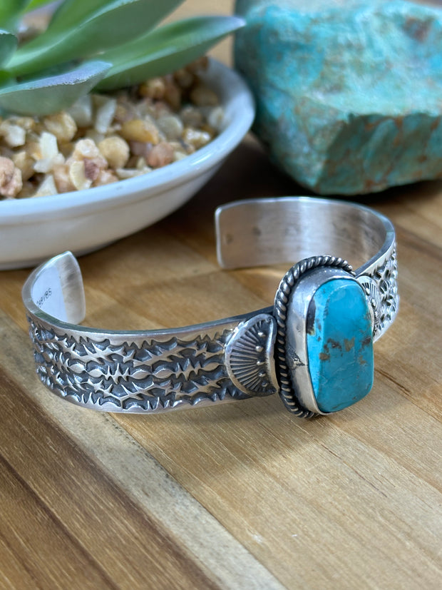 Sunshine Reeves Kingman Rectangle Stone Cuff