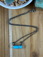 Turquoise Bar Necklace
