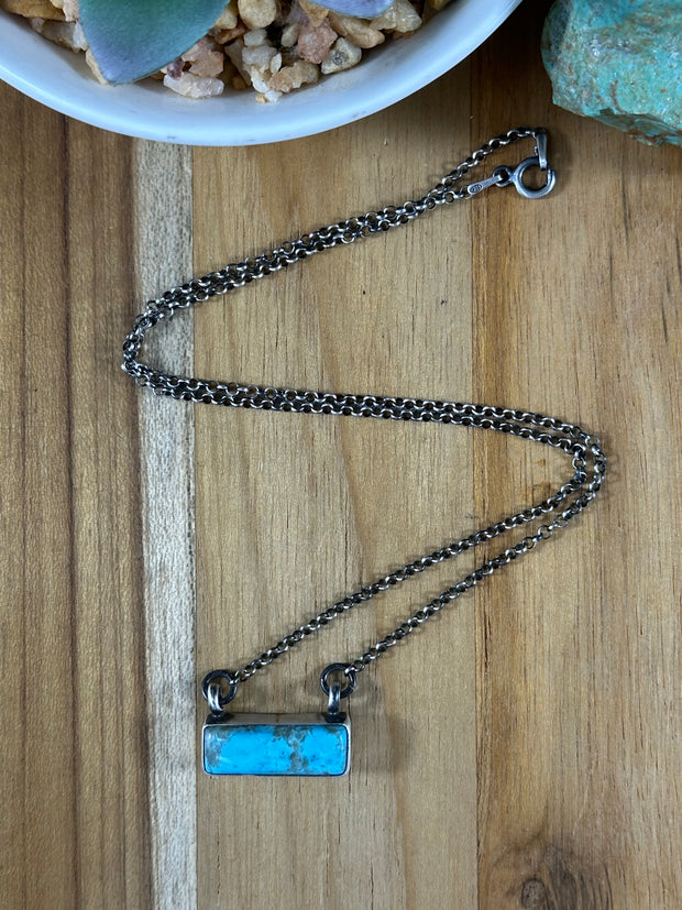Turquoise Bar Necklace