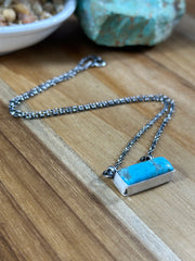 Turquoise Bar Necklace