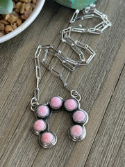 Pink Conch Naja Necklace