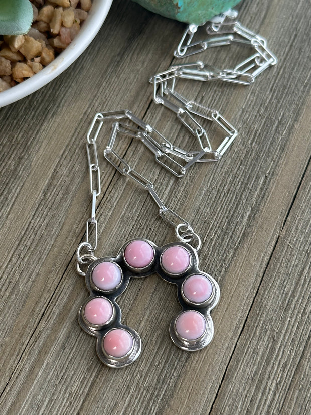 Pink Conch Naja Necklace