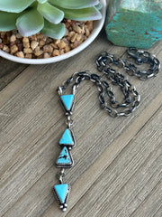 4 Stone Drop Necklace