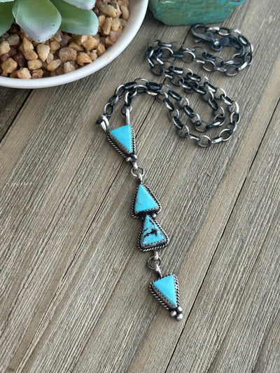 4 Stone Drop Necklace