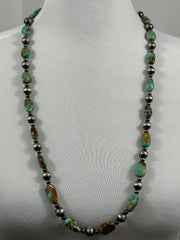 30" Sonoran Gold and Navajo Pearl Necklace