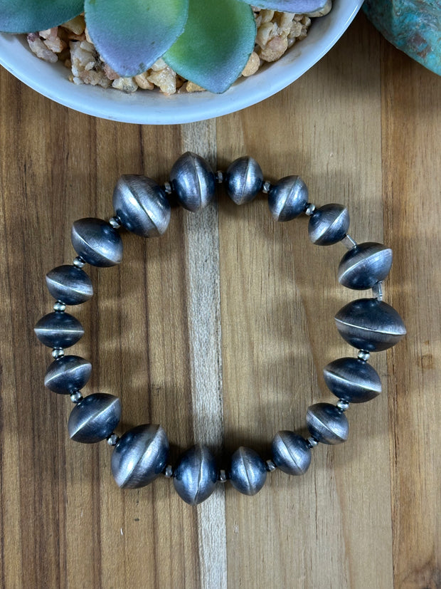 Silver Navajo Stretch Bracelet