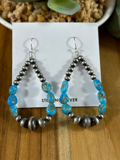 Kingman Navajo Pearl Earrings