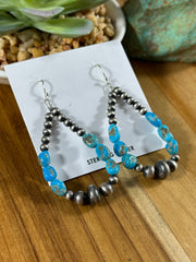 Kingman Navajo Pearl Earrings