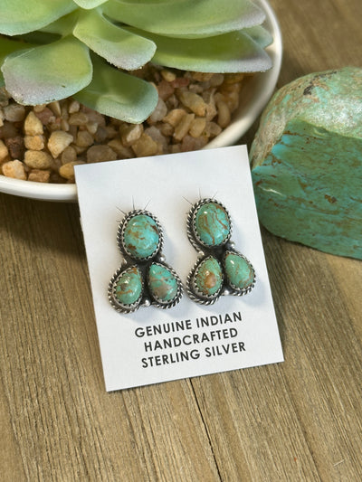 3 Stone Kingman Earrings