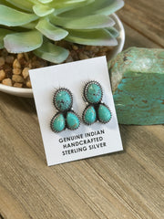 3 Stone Kingman Earrings