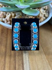 Kingman Silver Hoop Earrings