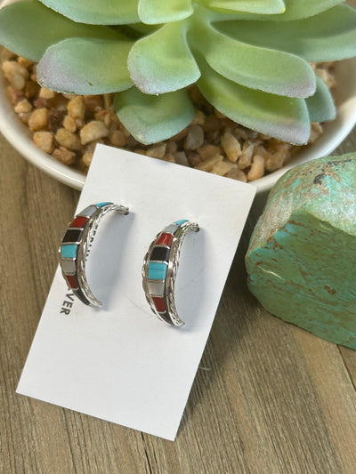 Multi-Color Hoop Earrings
