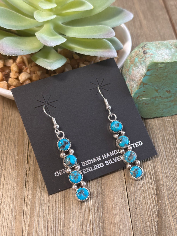 Kingman Turquoise Dangle Earrings