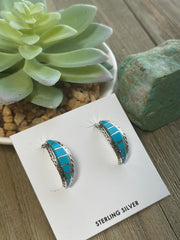 Turquoise Hoop Earrings