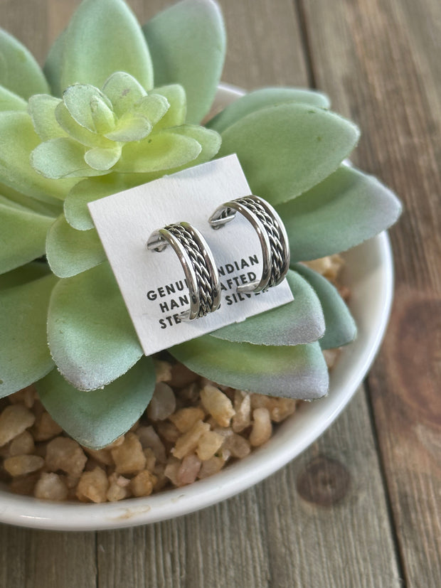 Sterling Hoop Earrings