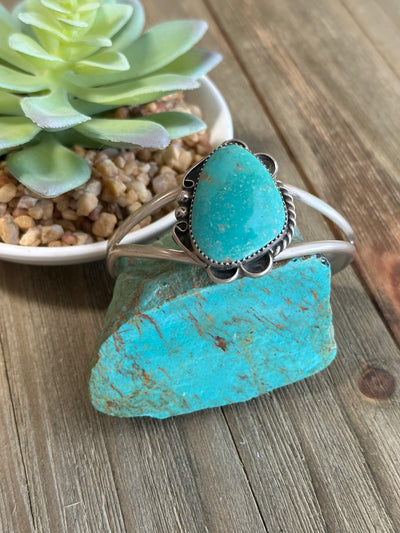 Turquoise Single Stone Cuff